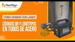 Demostración del Marcador Láser de Fibra Portátil HeatSign: Grabado de Códigos QR y Logotipos