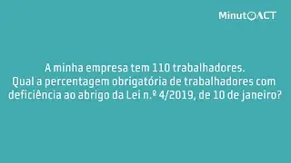What is the mandatory percentage of workers with disabilities?