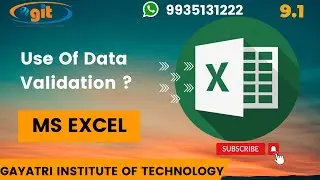 Use Of Data Validation in MS Excel | GIT Education