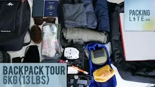 [April 2017] Travelling Light 6kg 13lbs Backpack Tour with Laptop Camera and lenses