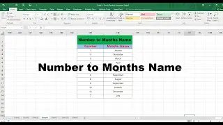 number to months name | techiskills | excel interview questions | excel tips and tricks