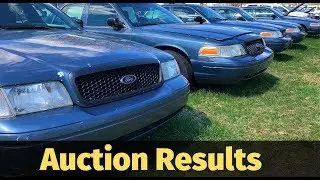 Government Auction Results for Crown Vic & Dodge Charger Pursuit's
