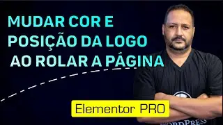 Altere cor e a posição da logo no menu