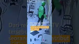 TEREKAM CCTV! DRIVER OJEK ONLINE CURI PLAYSTATION DI SEMARANG 
