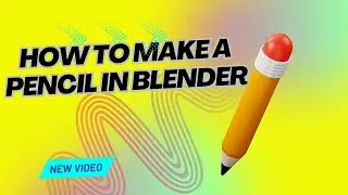 How to make a pencil in Blender #3dblender #blender #