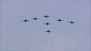 South African Air Force aircraft parade