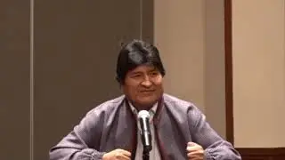 EVO MORALES. CONFERENCIA PRENSA. Fragmento.