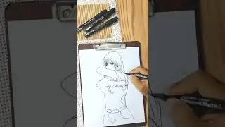 Easy Drawing - How to Draw a Girl | Sexy Anime Drawing 24 