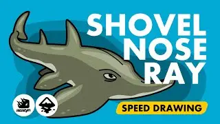 SPEED DRAWING || SHOVELNOSE RAY || INKSCAPE || AZAZYN