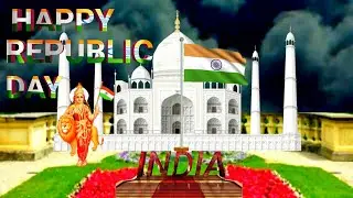 Republic day green screen effect video