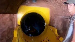 Yellow Python  Water Slide at Adaland Aquapark in Kusadasi, Turkey