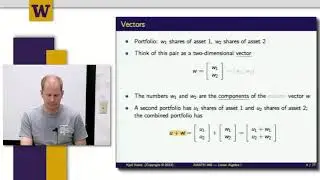 Mathematical Methods for Quantitative Finance || 02 W5 1  Vectors 17 46