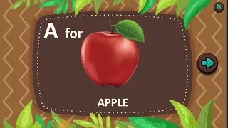 ABC fun fruits| A for apple b for banana | alphabets fruits name | apple, banana, cherry