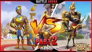 BattleArena - Ramesses VS Edward - Part2(Charles) - Who to invest in? - Rise of Kingdoms ROK Fleisch