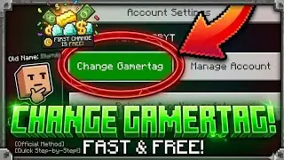how to change your gamertag in Minecraft bedrock for free 