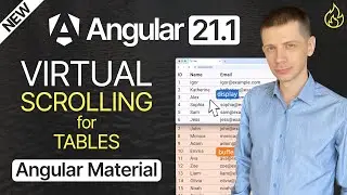 New in Angular 21.1: Virtual Scrolling for Material Tables