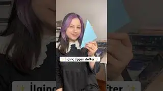 ilk defa üçgen deftere çizim yapıyorum 😱 