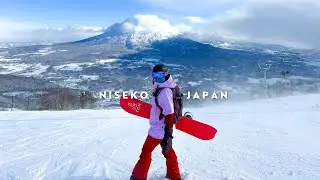 snowboarding at niseko village japan 2024