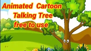 Talking Tree #animated #cartoon #nocopyrightvideo #kids #shorts #blue screen #greenscreen#animation