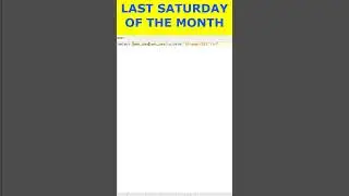 Oracle SQL: How to Get Last Saturday of the Month🔥#sqlinterviewquestions