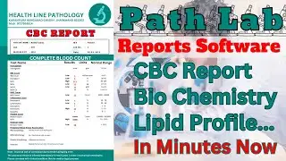 CBC Report Making Software for Pathology Laboratories Less Price