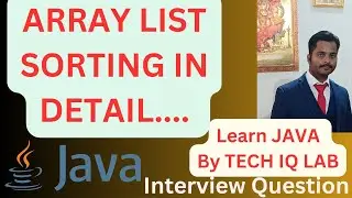 ArrayList Sorting In Java | Comparator And Comparable In Java | Tech IQ Lab 