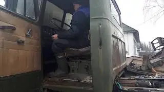 Заводим урал 4320, проверка подкачки шин, тормозов,гидроусилителя