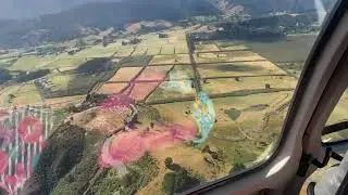 Helicopter flight over upper hutt.