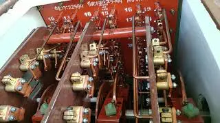 On load tap changer (OLTC) of transformer, tap changeover.