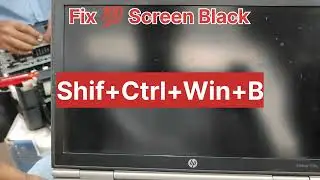 HP laptop Black screen problem #laptop #laptoprepair #delllaptop