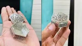 Little Silver Box Designs | Chandi Di Dabbi | Silver Dibbi | @Repairingclub8525