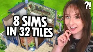 Building a MICRO HOME for 8 SIMS in The Sims 4