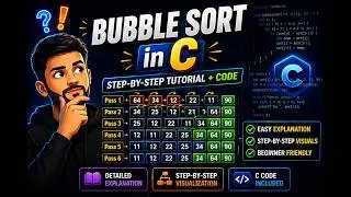Implementation of Bubble Sort in C | Pritesh D. Patel | in Hindi