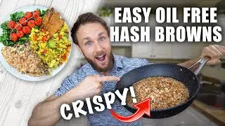 Crispy Oil Free Hash Brown Recipe | SO EASY AND DELICIOUS!