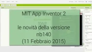 MIT App Inventor 2 - Tutte le novità della versione nb140