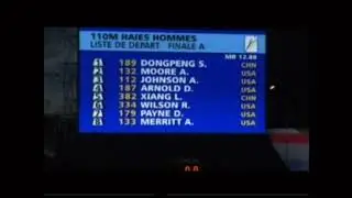 Men’s 110m hurdles 2007 Lausanne