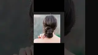 Легко меняем цвет волос, трюк в фотошоп short #shorts