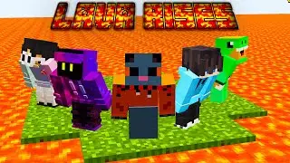 Minecraft, But Lava Rises Every 10 Seconds