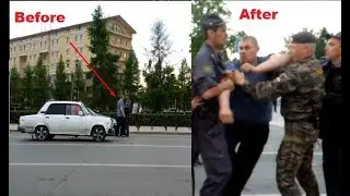 Быдло наехало на ОМОН,за что и поплатился. Спейназовцы против быдла