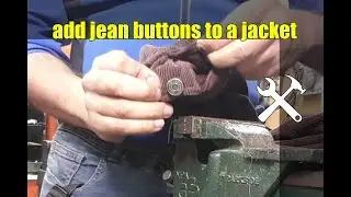 add jean buttons to a jacket