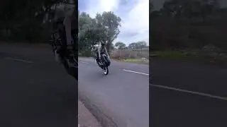 Wait for the wheelie 🔥🌚 #yamaha #wheelie #bikestunt #stunt  #bike  #chikurider #yamahar15 #shorts