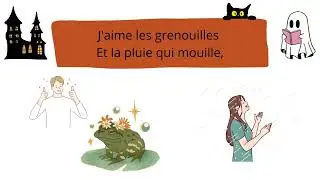J'habite une maison citrouille🎃  ||Chanson Automne 🍂 Halloween 👻 || Paroles et illustrations