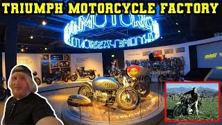 TRIUMPH MOTORBIKE FACTORY | Steve McQueens Bike & MORE! @Beeb1upVlogs