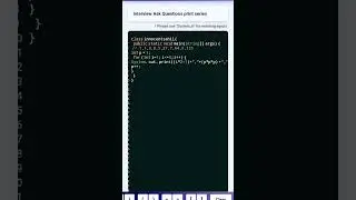 interview program questions | interview ask questions #java #learncode #viral #programming #foryou
