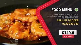 After Effect Template | Restaurant Menu