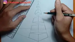 MENGGAMBAR PERSPEKTIF 3 TITIK HILANG UNTUK PEMULA