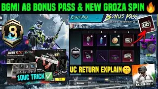 A8 BONUS PASS IN BGMI/ BONUS PASS UC RETURN /BGMI BONUS PASS PURCHASE MAX OUT/ DOUBLE LUCKY TREASURE