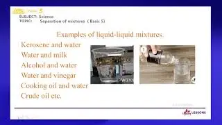 BASIC 5 - SCIENCE - Separation of mixtures