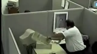 guy reading the news feed on fb