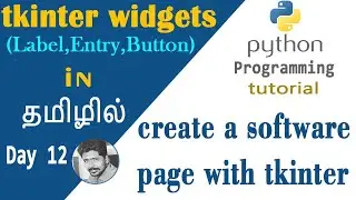 Adding labels and entry widgets using tkinter in Python. Day 12. 